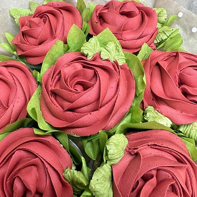 7 Rosette Cupcake Bouquet