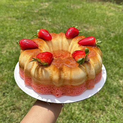 Strawberry Flan