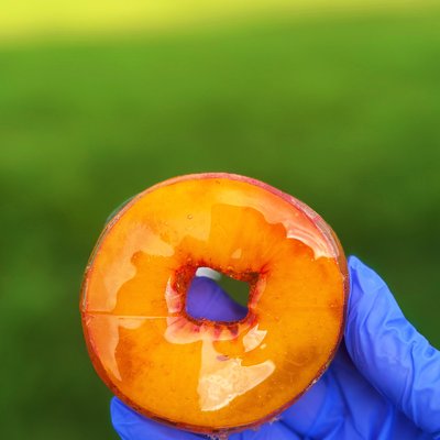 3 Candied Peach Rings 