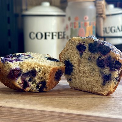 Blueberry Sourdough Muffins (2)