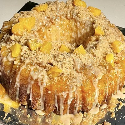 Peach Cobbler Pound Cake