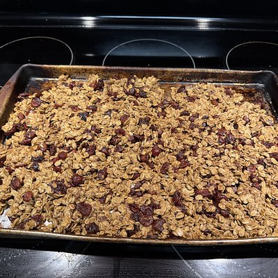 Cranberry Maple Sourdough Granola