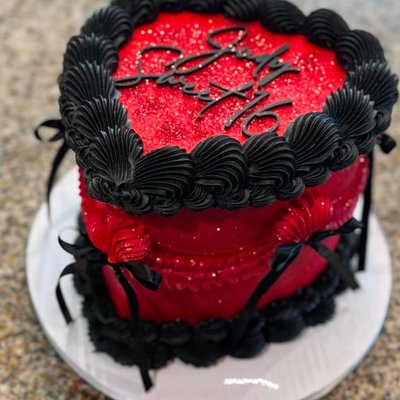 6” Heart Shaped Cake  (8-12 Servings) 
