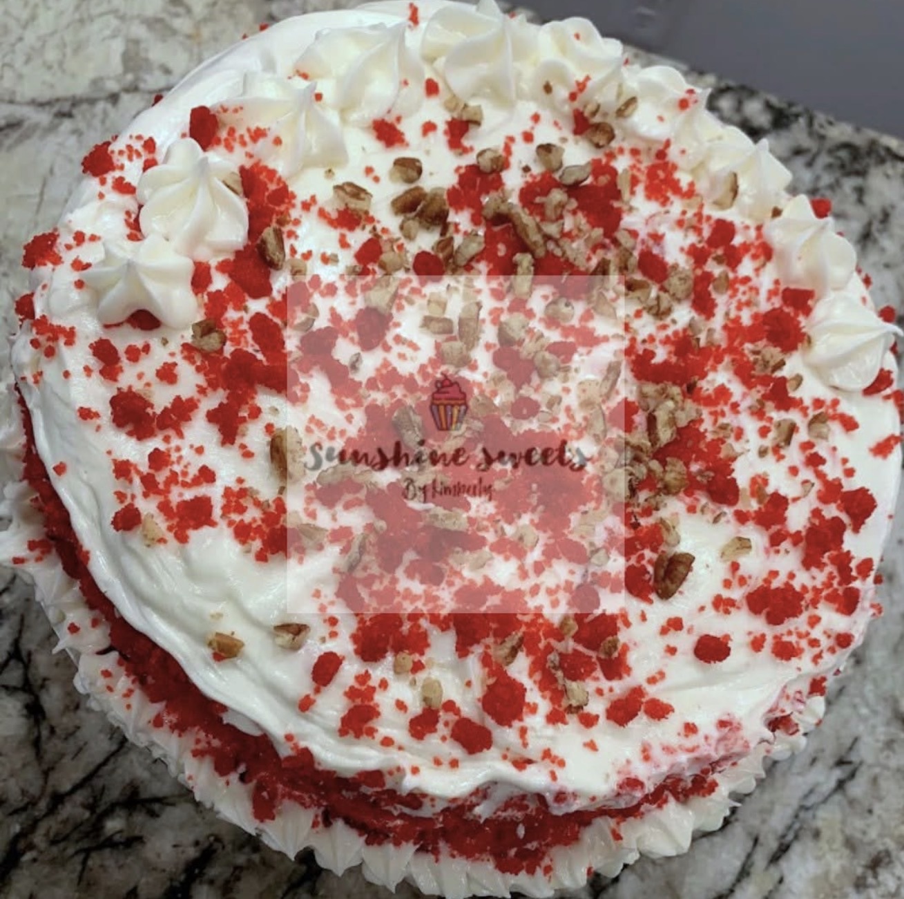 Red velvet With Pecans 
