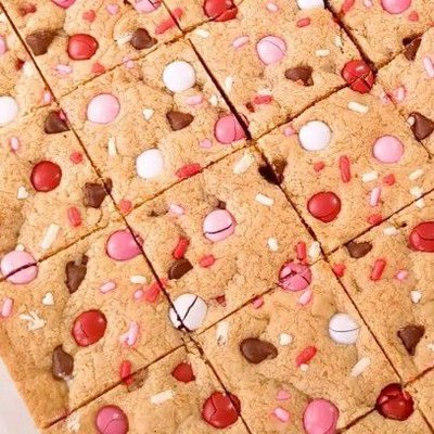 Valentine Cookies Bars