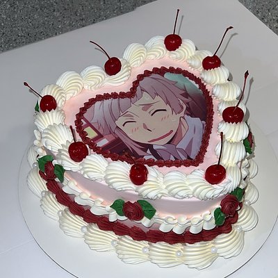 8” anime cake
