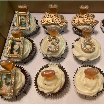 Edible Photo, Picture Frame, Liquor Cupcakes (12)
