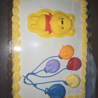 Winnie Pooh Baby Shower Cake