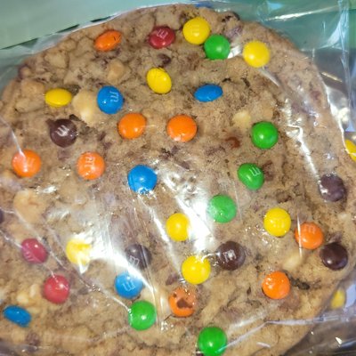 Triple Chocolate Chip Cookies with  M&M’s