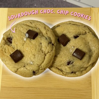 Sourdough Brown Butter Chocolate Chip Cookies (1 dozen!)