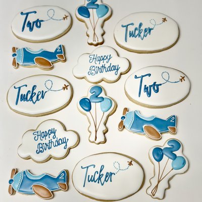 Birthday Themed Sugar Cookies
