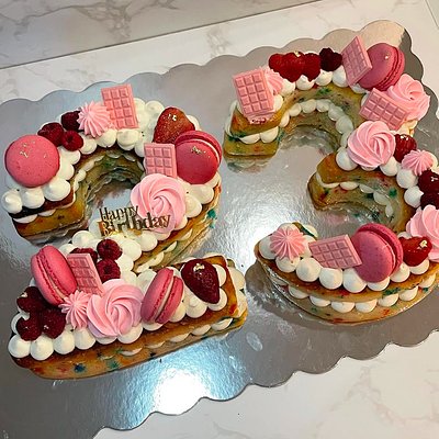Custom Number Cake-Double Digit