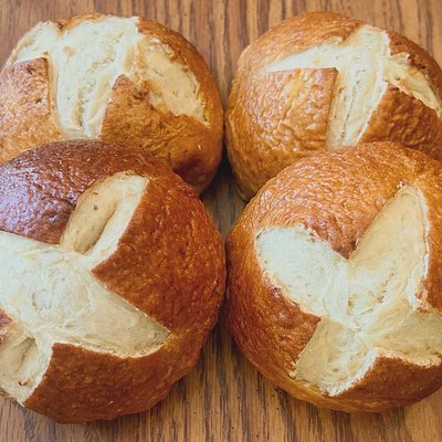 Sourdough Pretzel Buns