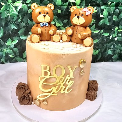 6 inch tier (round, square, or heart shaped)