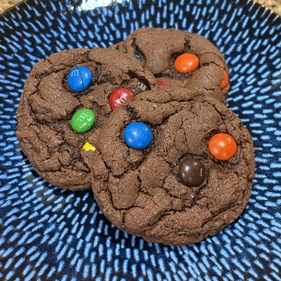 Chocolate M&M Cookies - 1 Dozen