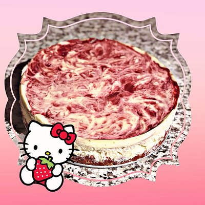 Strawberry Swirl Cheesecake