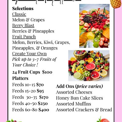 Fruit Platters & Cups