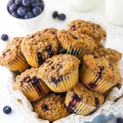 Blueberry Streusel Muffins—12