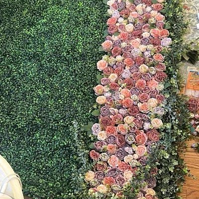 120 Pcs Brown Peony Flower 