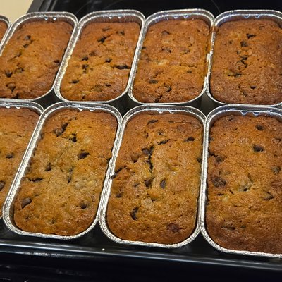 Mini Chocolate Chip Banana Bread 