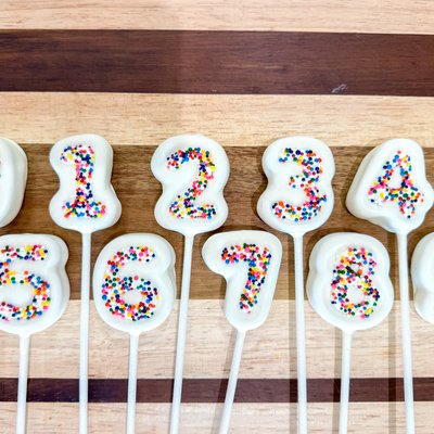 Number Cake Pops
