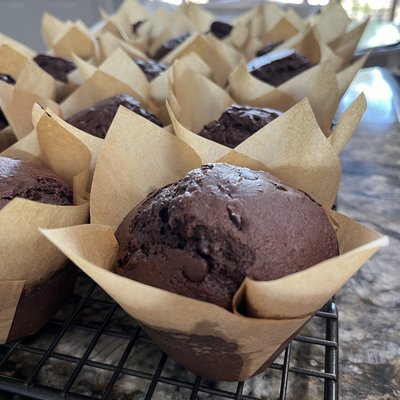 Double Chocolate Sourdough Muffins (4 Pack) 