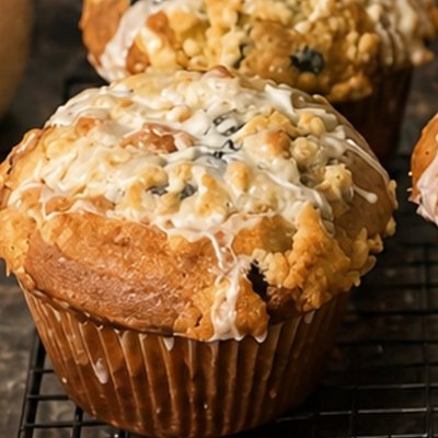 Sourdough Jumbo Blueberry Muffins 