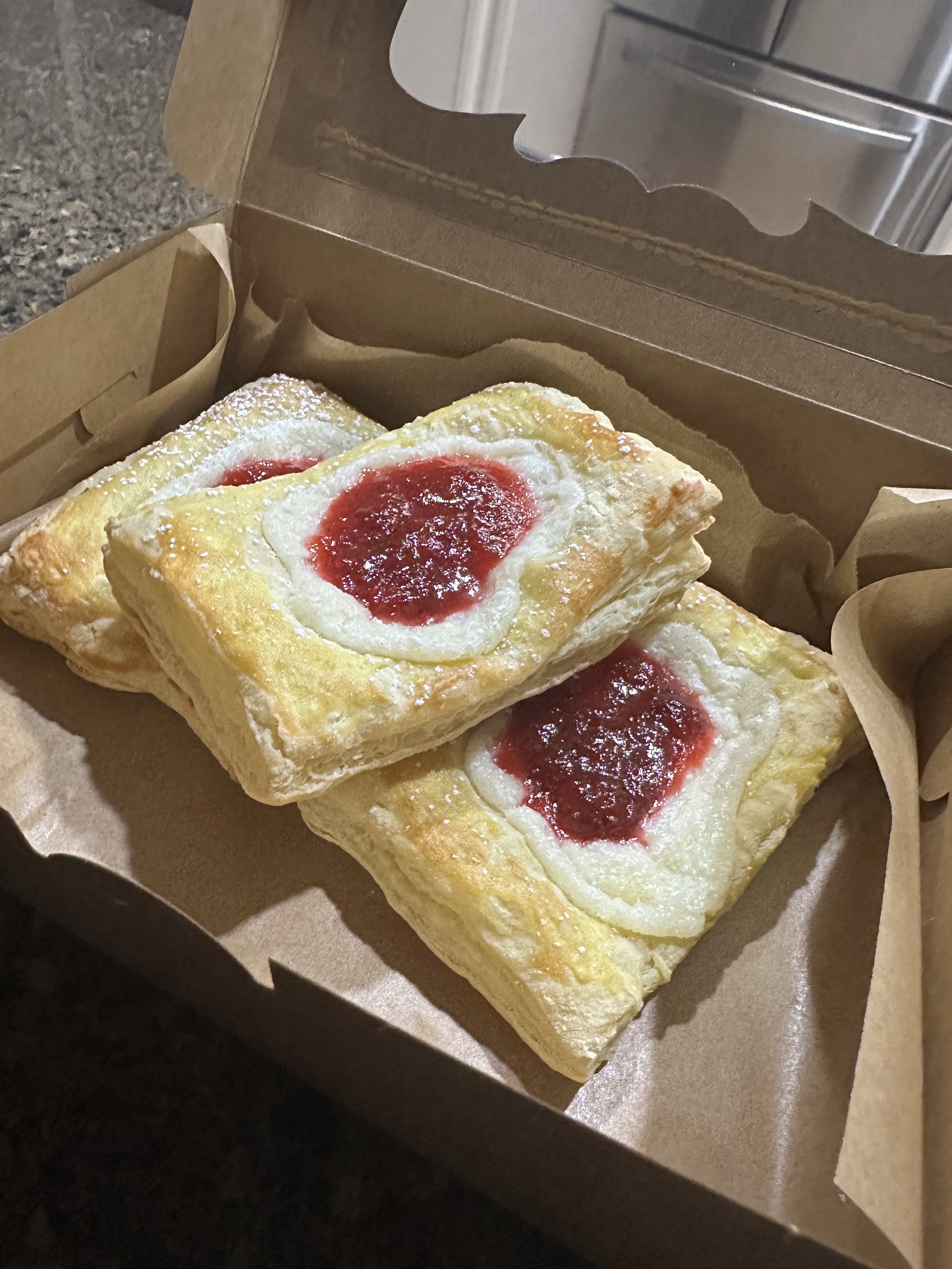 Strawberries and Cream Danish