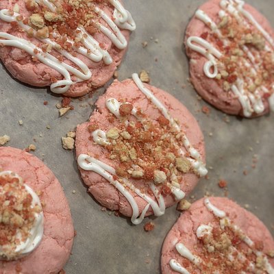 A Dozen Strawberry Crunch Cookie 