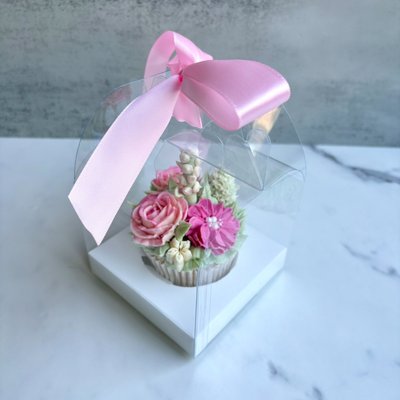 Individual Floral Cupcake (Clear Box) 