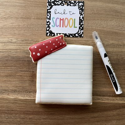 Notepad Cookie and Edible Marker