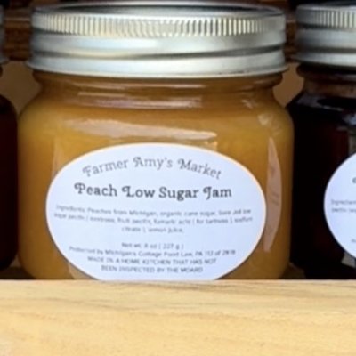 Low Sugar Peach Jam