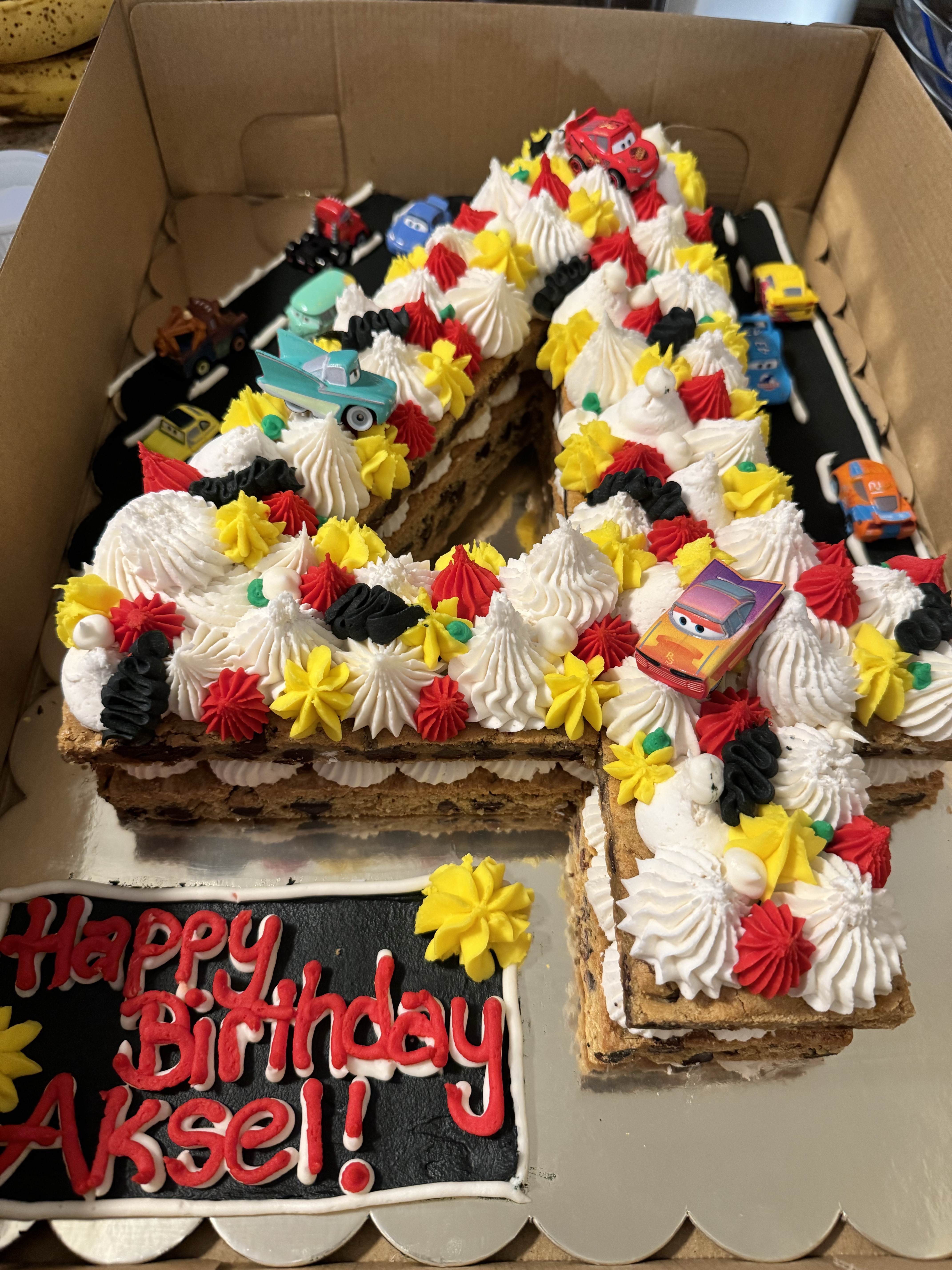 14x17 Cookie Cake (Letter or Number), 2-layer 