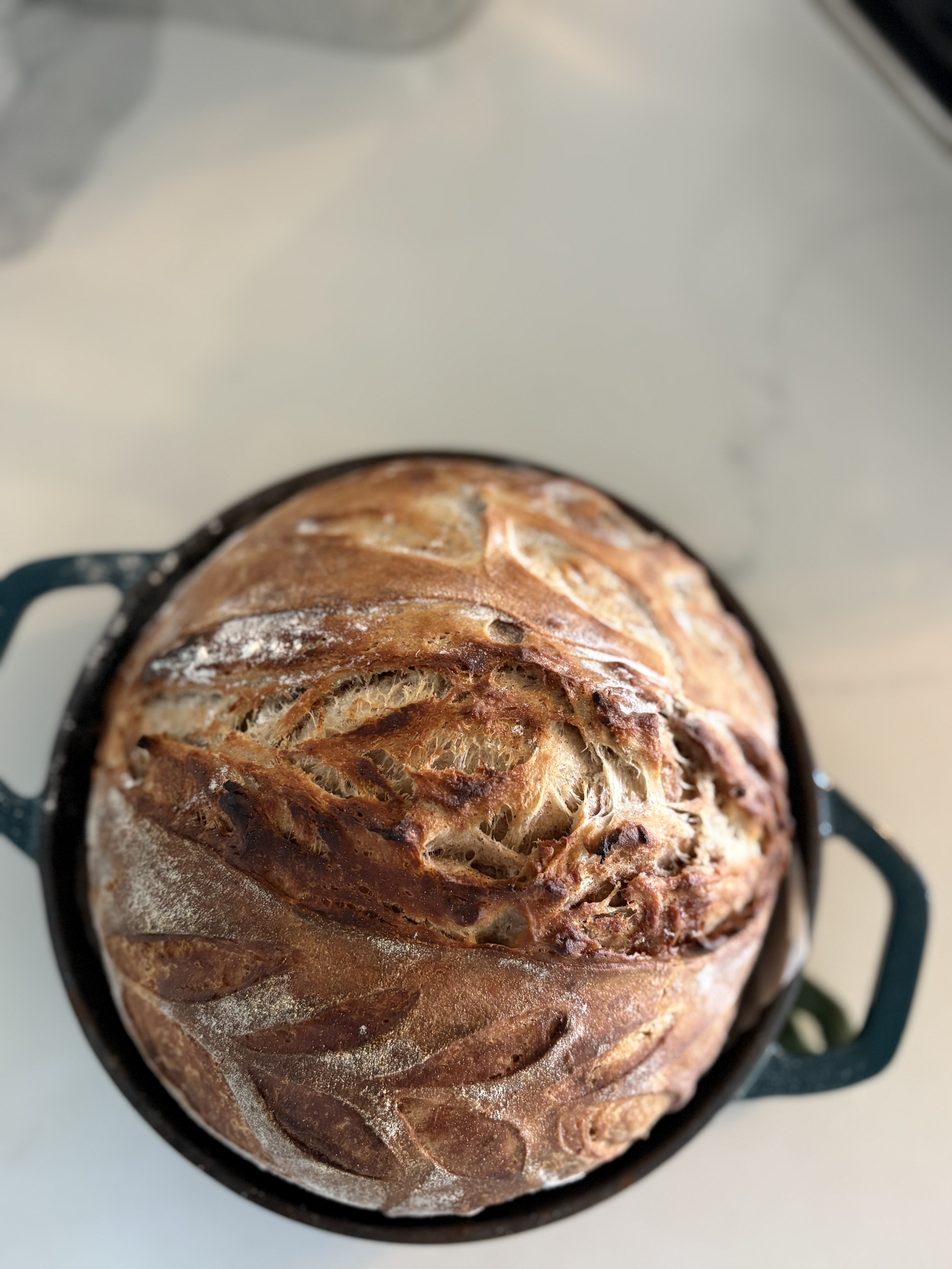 Sourdough cinnamon swirl loaf