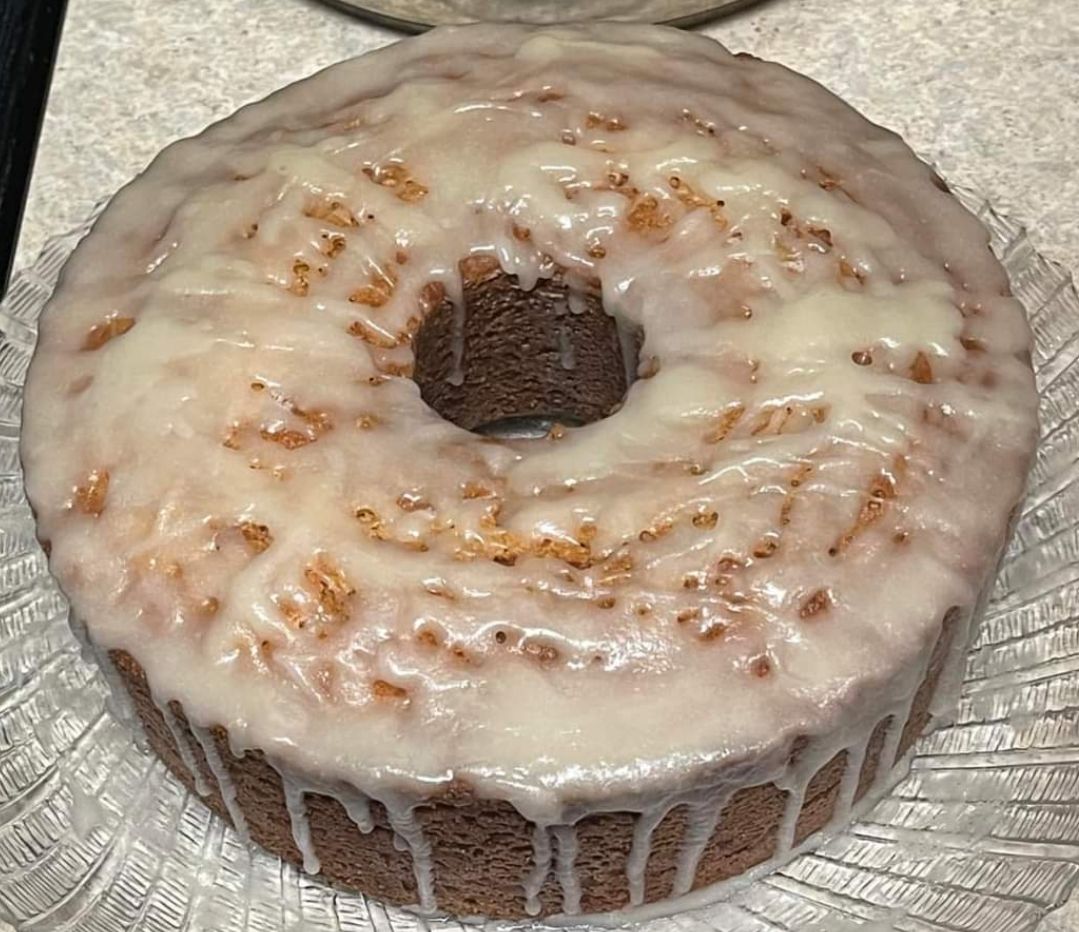 Plain Pound Cake With Glaze 