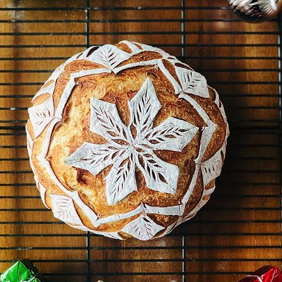 Snowflake Sourdough Loaf