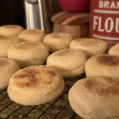 Sourdough English Muffins (4 Large Count)