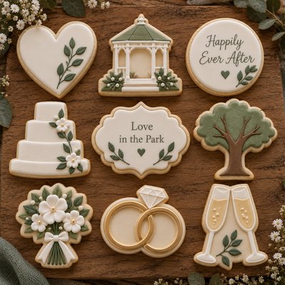 Wedding Sugar cookie, your design