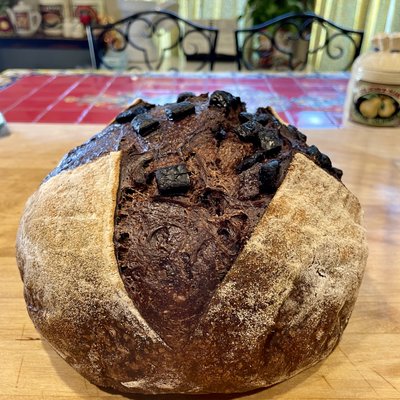 Double Chocolate Espresso Sourdough Boule