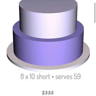 2 Tiered Cake 8x10(s)