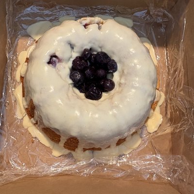 Blueberry Cream Cheese Pound Cake