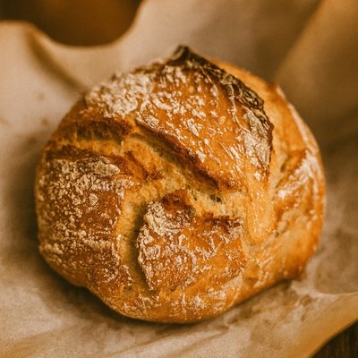 Dutch Oven Rosemary and Garlic Artisan Loaf 