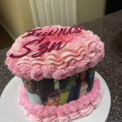 6” Personalized Heart Cake 
