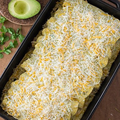Rolled Enchiladas Verdes 9x13 Pan