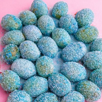 Soft Candied Grapes