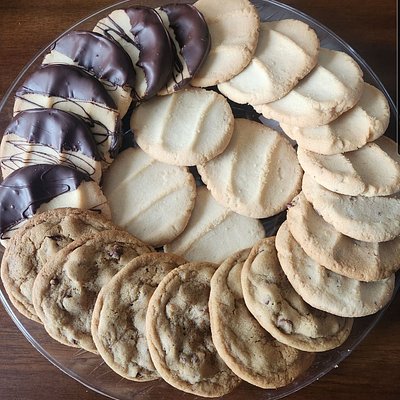 Platter w/ Butter Dipped In Chocolate 