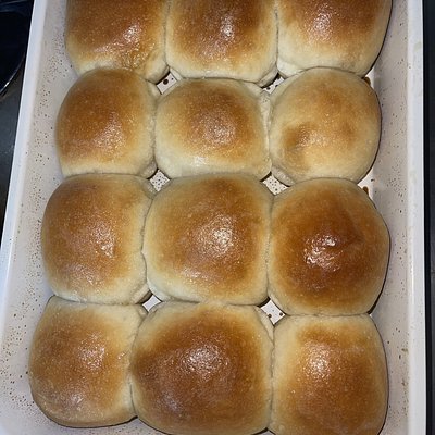 Sourdough Dinner Rolls w/ Sweet Butter 1 Dozen Large 
