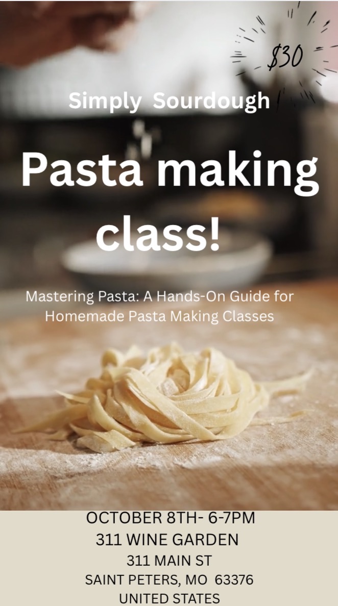 Pasta Making Class- 10/08/2026