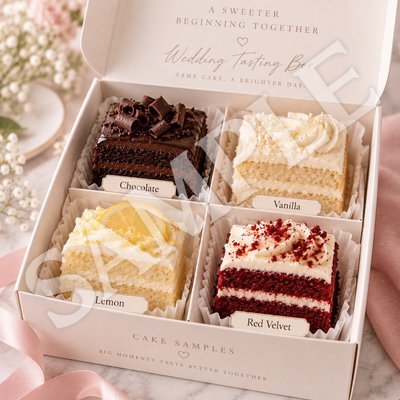 Cake Sample Box - 4 Flavors