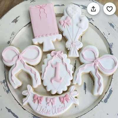 Custom 1 Year Old Cookies For Hoan